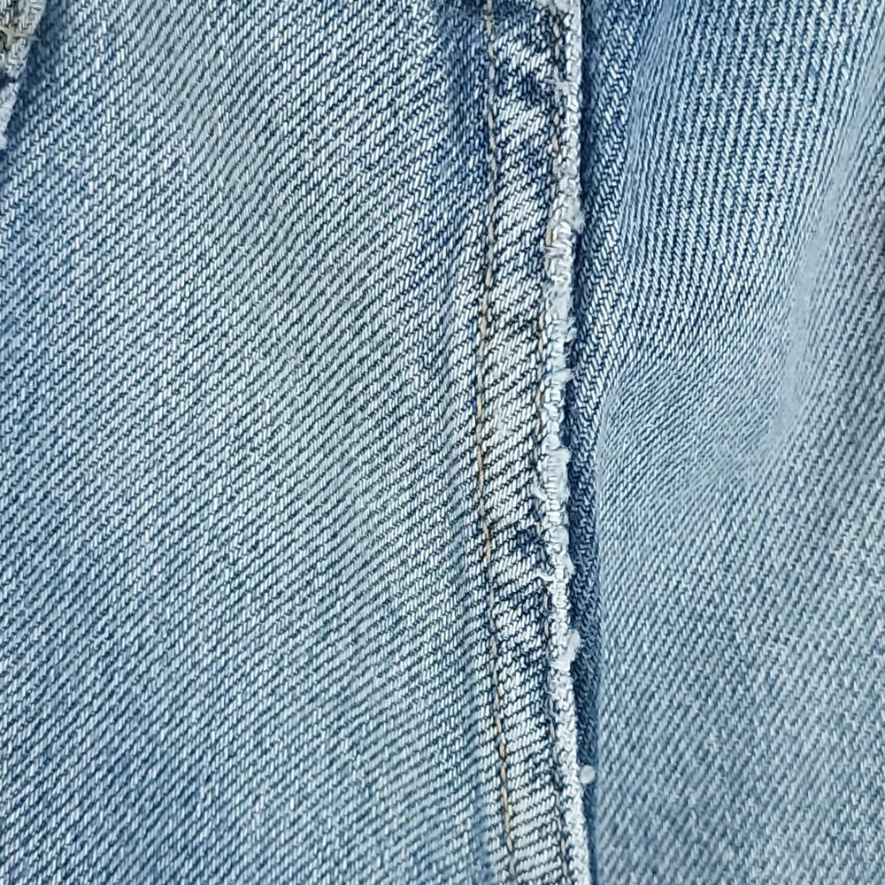 Levi's 505 Denim Jeans Men's 34x30 Blue With Fade Distressed Destroyed - Picture 9 of 15